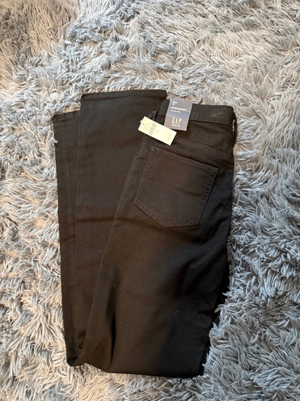 Gap Kids Boys Straight Black Denim Jeans Size 14
